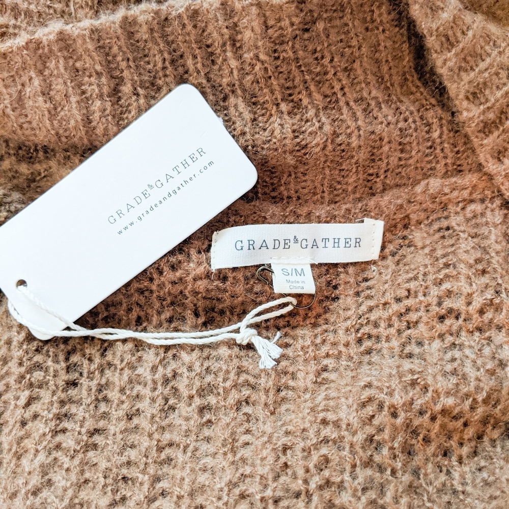 NWT Grade & Gather Open Front Cardigan - Picture 4 of 5